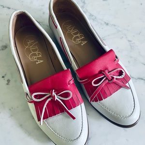 Anthropologie Candela leather loafers shoes size 7 1/2
